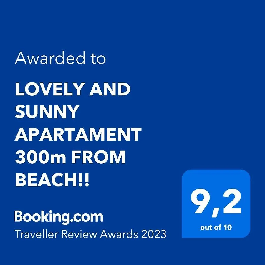 Апартаменты Lovely And Sunny Apartament 300M From Beach!! Переа